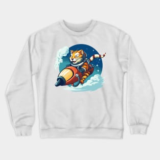 Tiger Astronaut Crewneck Sweatshirt